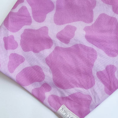 Pink Cow Print Bow